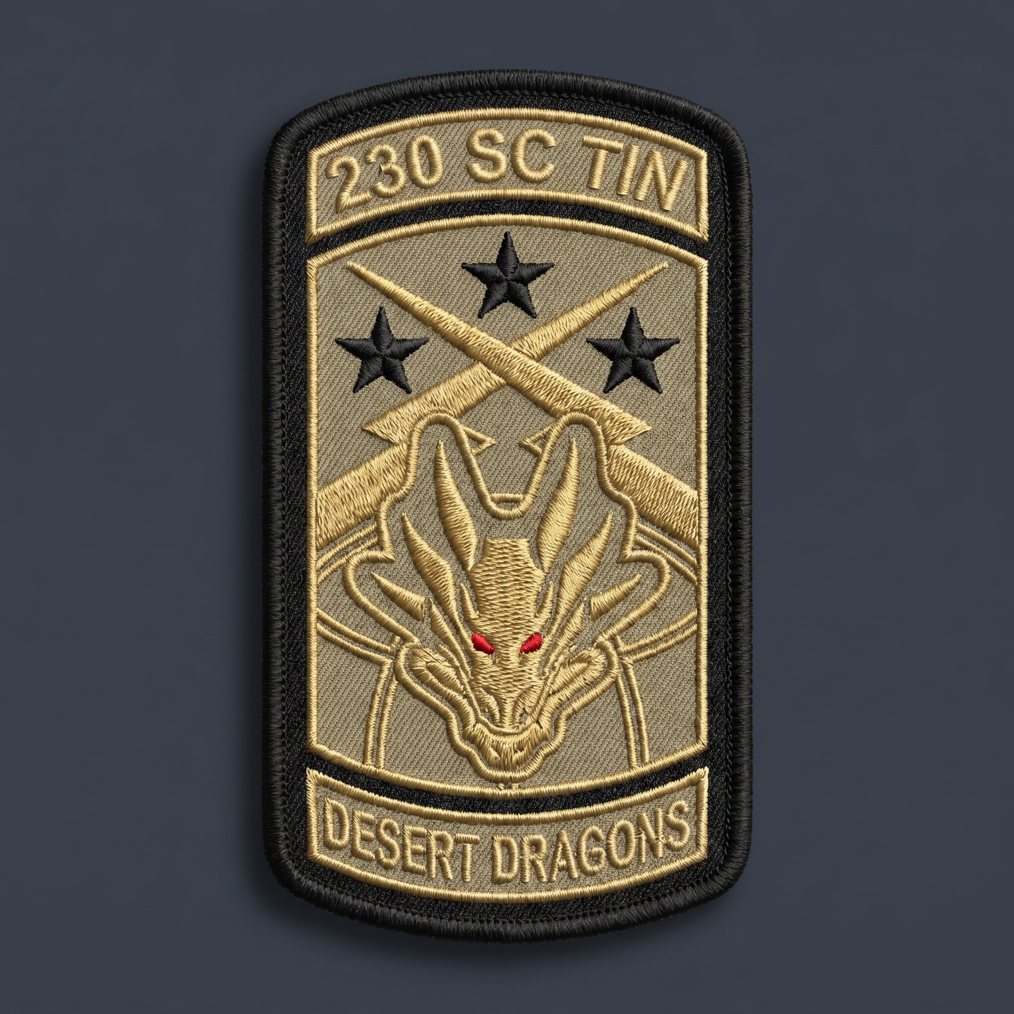 230th Signal Company Desert Dragons crest